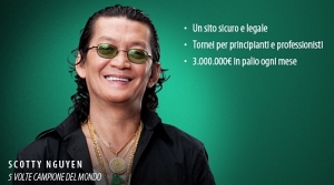L'immagine di Scotty Nguyen come appare sulla home page di BetClic