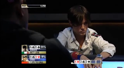 Dario durante la seconda mano
