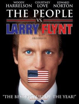 La locandina del film basato sulla vita di Larry Flynt