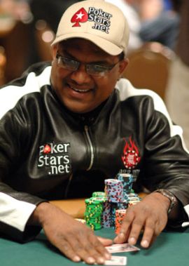 Victor Ramdin, ottavo nel chipcount a fine giornata