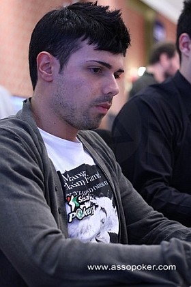 Andrea Carini all'ultimo EPT Sanremo, terminato al day 1b