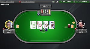 L'heads up tra Simone Ruggeri e Antonio Tarantino