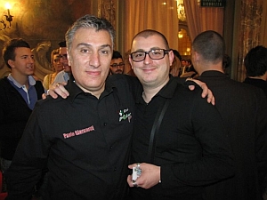 Maurizio con l'amico Paolo Giovanetti del team Sisal Poker