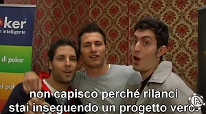 Un frame del video: qui i protagonisti sono Saman Ziarati, Filippo Voconi e Armando La Rocca