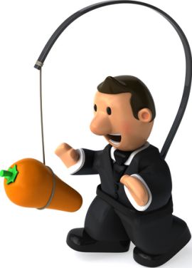 Nella vita tutto sta nell'inseguire la carota giusta...