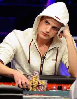 Pius Heinz durante il tavolo final del Main Event