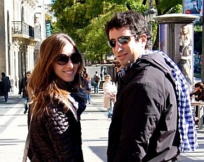 Giulio con Elena Galli: fidanzata, collega e co-ideatrice del progetto 'Sunday Million'