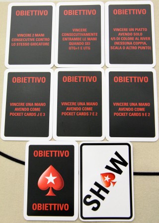 Un'immagine delle carte speciali che verranno utilizzate oggi e domani a EPT High Stakes
