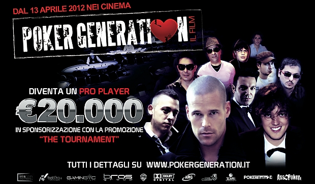 La locandina della promozione affiancata al film 'Poker Generation'
