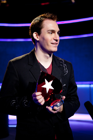 Justin Bonomo alla premiazione