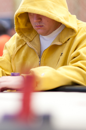 Shaun Deeb con una delle sue amate 'hoodie'