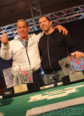 Carlo Medda (a sinistra) e Giuseppe La Guardia, rispettivamente vincitore e runner up della prima tappa