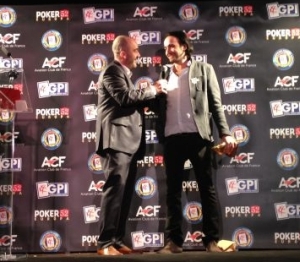 David Kitai alla premiazione del GPI European Poker Awards