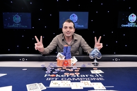 Andrea Montini, vincitore dell'IPT a Campione d'Italia