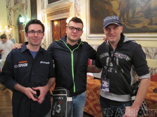 Tre dei qualificati al tavolo finale: da sinistra Gianpiero Valentini, Antonio Bernaudo ed Enrico Mosca