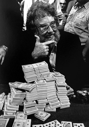 Jack Straus alla sua vittoria del Main Event, nel 1982