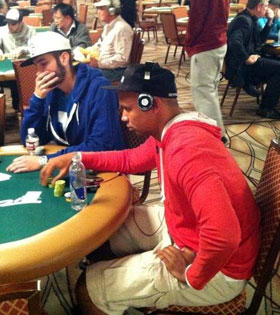 Dario Sammartino al tavolo con Phil Ivey
