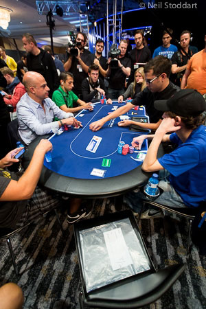 La sedia vuota di Nuno Da Camara, bizzarro bubbleman di questo EPT (courtesy of Neil Stoddart - PokerStars)