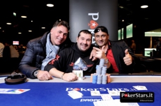 Luca D'Alessio festeggia la vittoria
