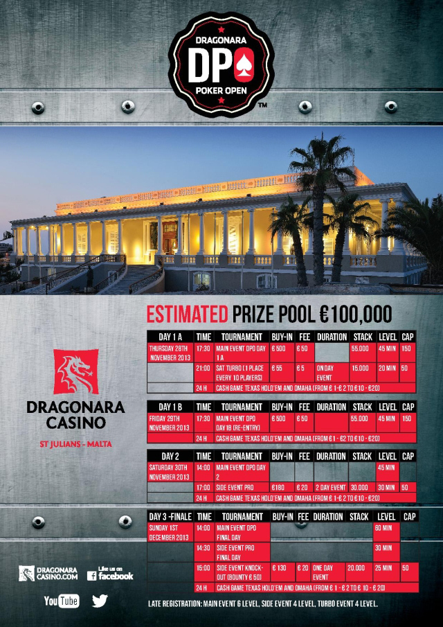 Dragonara poker open blog