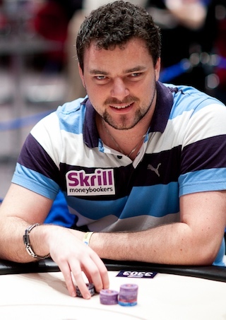 Ondrej Vinklarek all'EPT (courtesy Neil Stoddart)