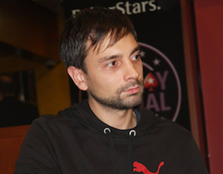 Il chipleader Alessandro Faggion (courtesy PokerStarsblog)