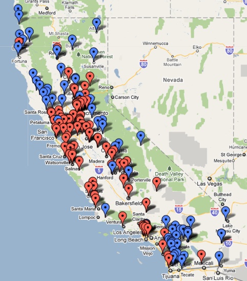 california-mappa