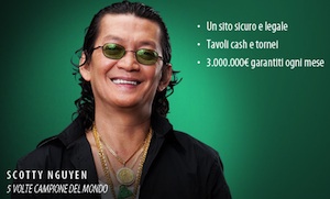 Scotty Nguyen, testimonial di BetClic