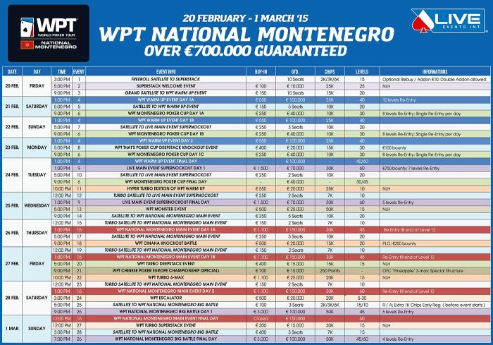 wpt-montenegro-schedule
