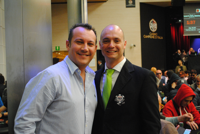 Andrea Benelli con l'amico TD Danilo De Berardinis