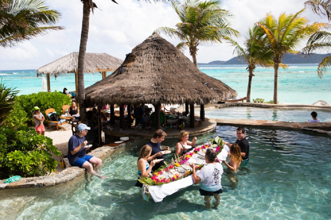 Povertà-time, a Necker Island
