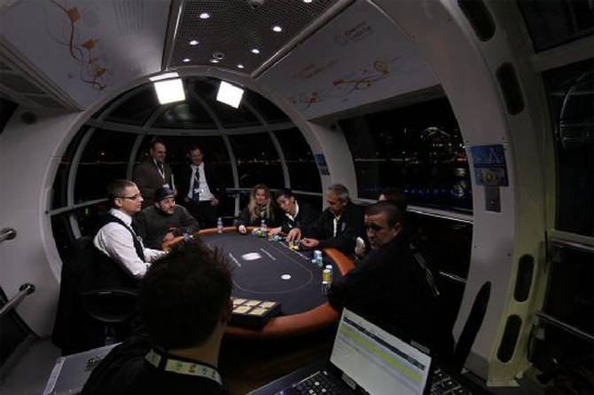 Il torneo dimostrativo di Match Poker tenuto nel 2014 all'interno del London Eye