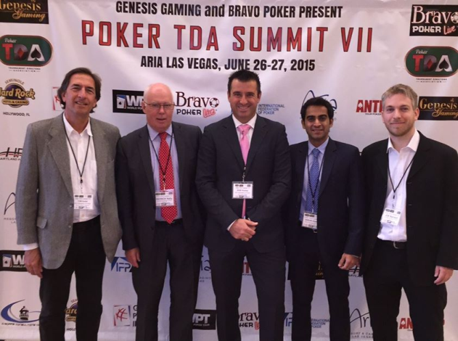 Patrick Nally (secondo da sinistra) con la rappresentanza IFP al recente summit TDA di Las Vegas