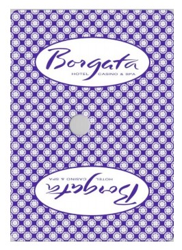 Il dorso di una delle carte usate al Borgata per il baccarat