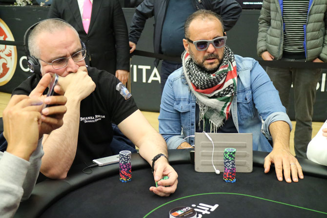 Fabio Di Giampietro (a destra, con Piero Compagnoni a sinistra)
