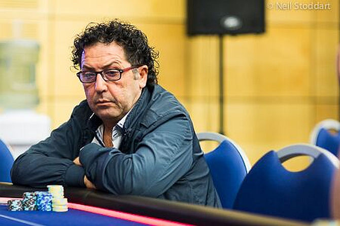 L'italiano Carmelo Crucitti, chipleader assoluto (courtesy of Neil Stoddart - PokerStars)