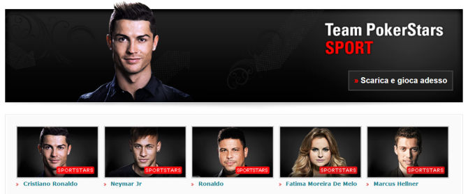 La pagina del Team SportStars come appare oggi