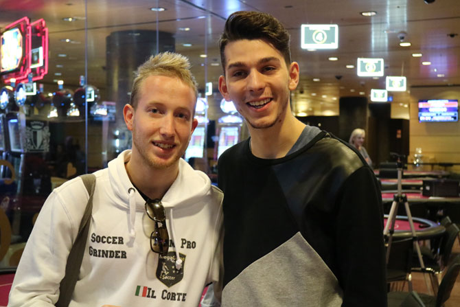 Andrea Cortellazzi consola l'amico Aris Theodoridis