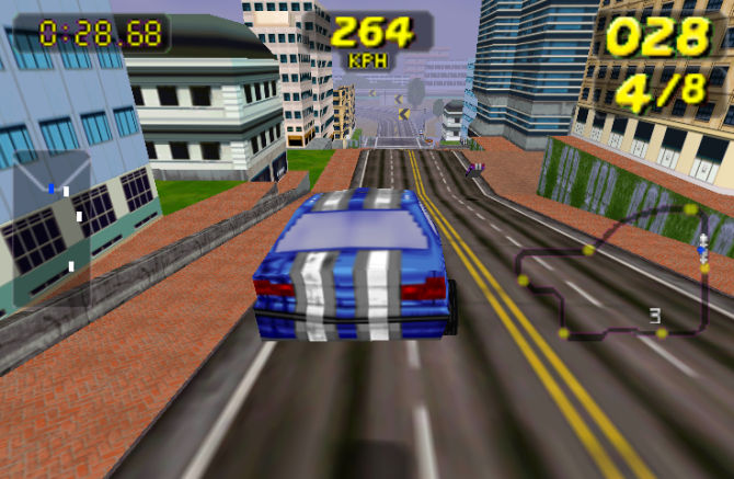 Una schermata di "San Francisco Rush"