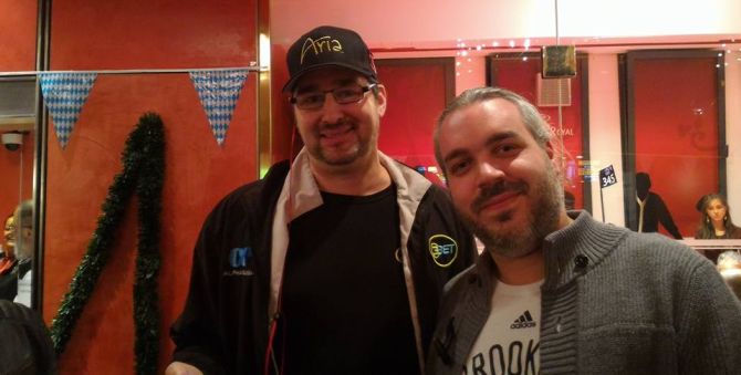 Simone "Sephiroth848" Somaschini, qua con Phil Hellmuth
