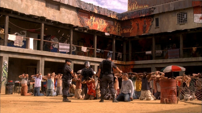 Ancora un frame tratto da "Prison Break"