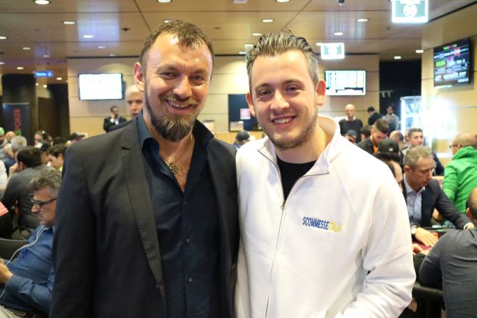 Filippo Candio con il manager skill games di Microgame, Maurizio Guerra