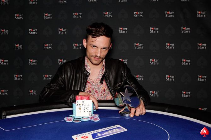 Ivan Gabrieli dopo la vittoria al side event turbo dell'EPT Grand Final