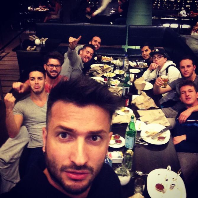 Cena post tavolo finale. Tra gli altri si riconoscono Davide Suriano, Gianluca Escobar, Valter Treccarichi e Giuliano Bendinelli