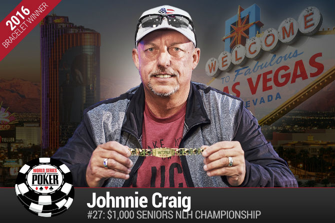 WSOP 2016 - Johnnie Craig