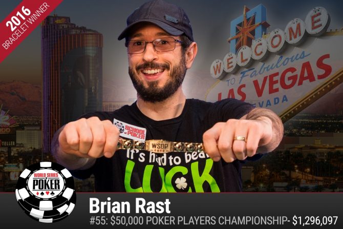 Brian Rast dopo la vittoria nel Poker Player's Championship