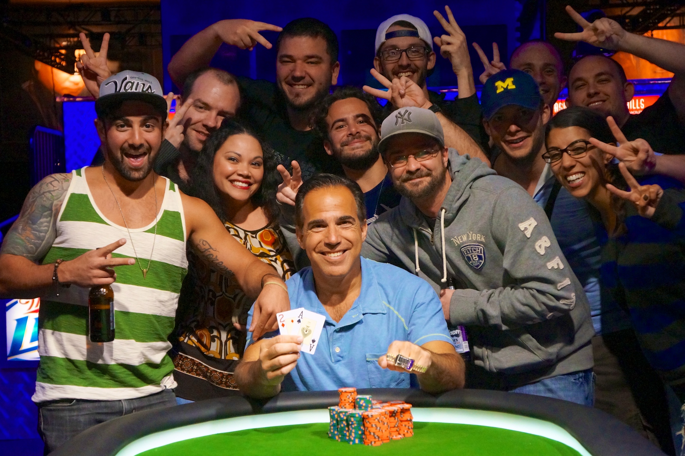 Cliff Josephy, chipleader al tavolo finale. 2 braccialetti e 17 ITM per lui