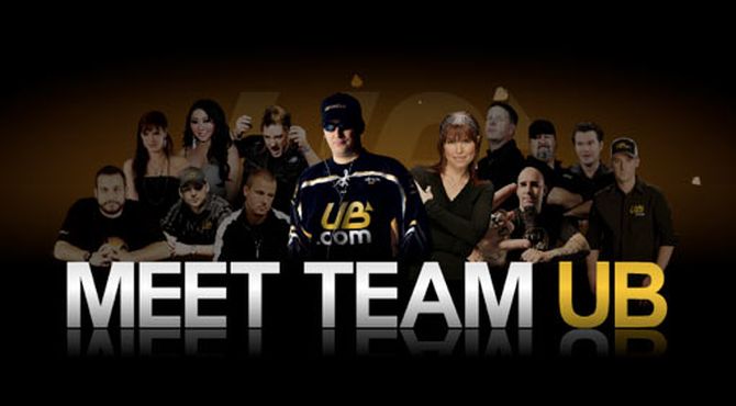 Una vecchia immagine del team di Ultimate Bet, di cui JohnnyBax fece parte per poco tempo