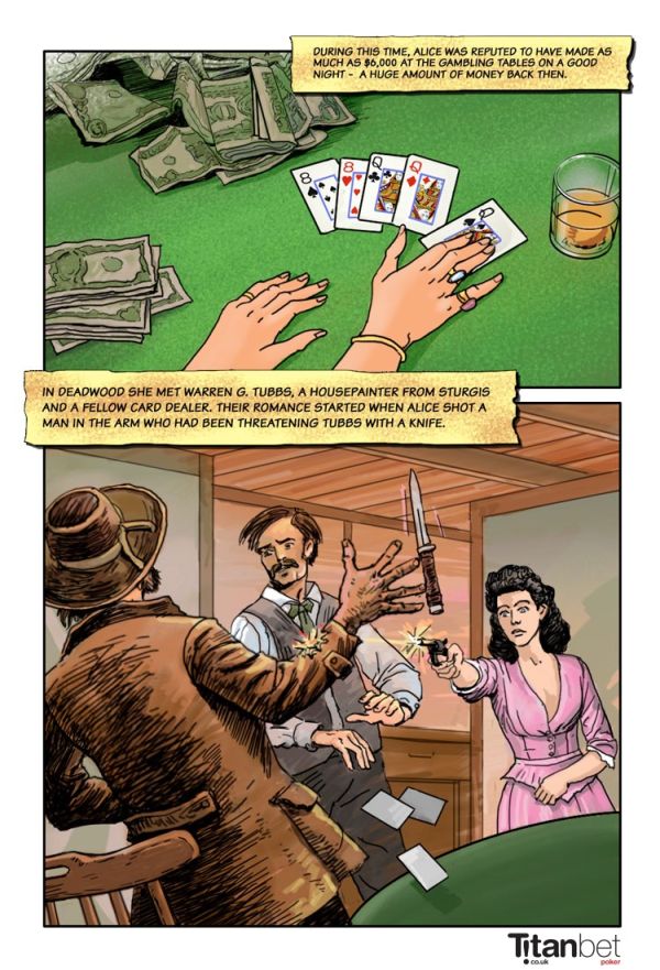 La storia di ALice e Warren Tubbs illustrata (courtesy of Titanbet)