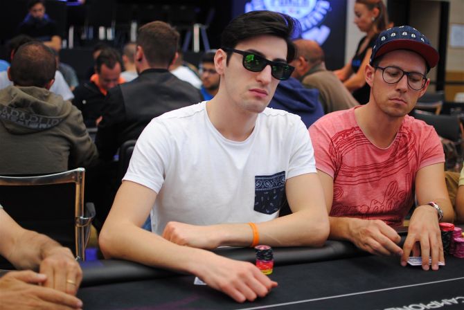 Marco Spagnoletti durante il Main Event del WSOP Circuit Italy, giocato grazie ad Assopoker e al Campione Poker Team